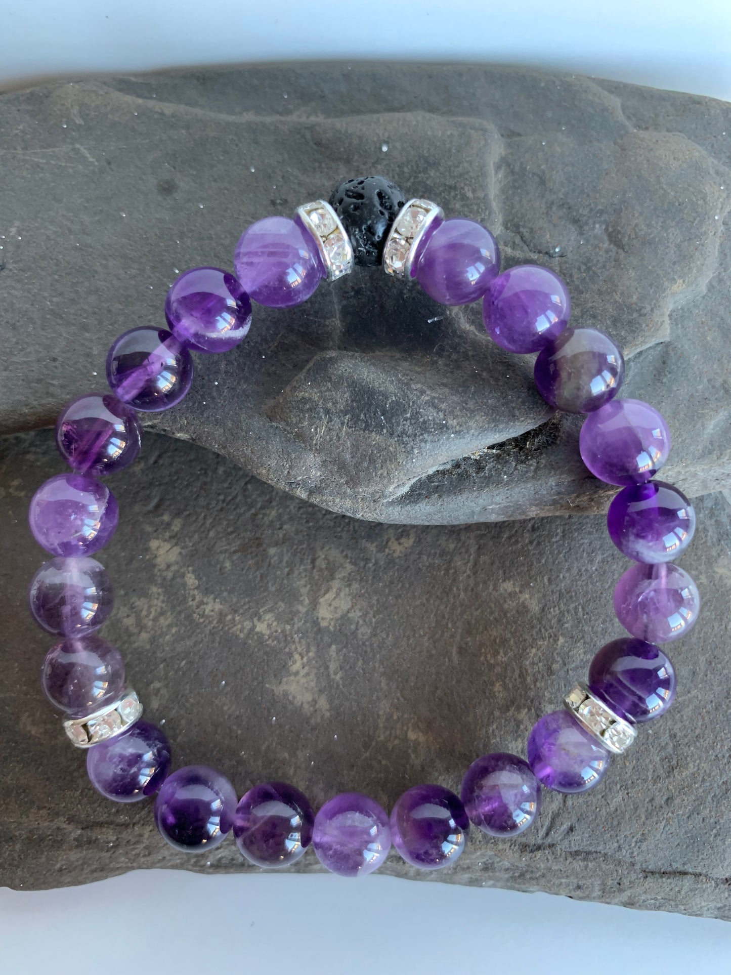 Amethyst Genuine Crystal Energy Bracelet