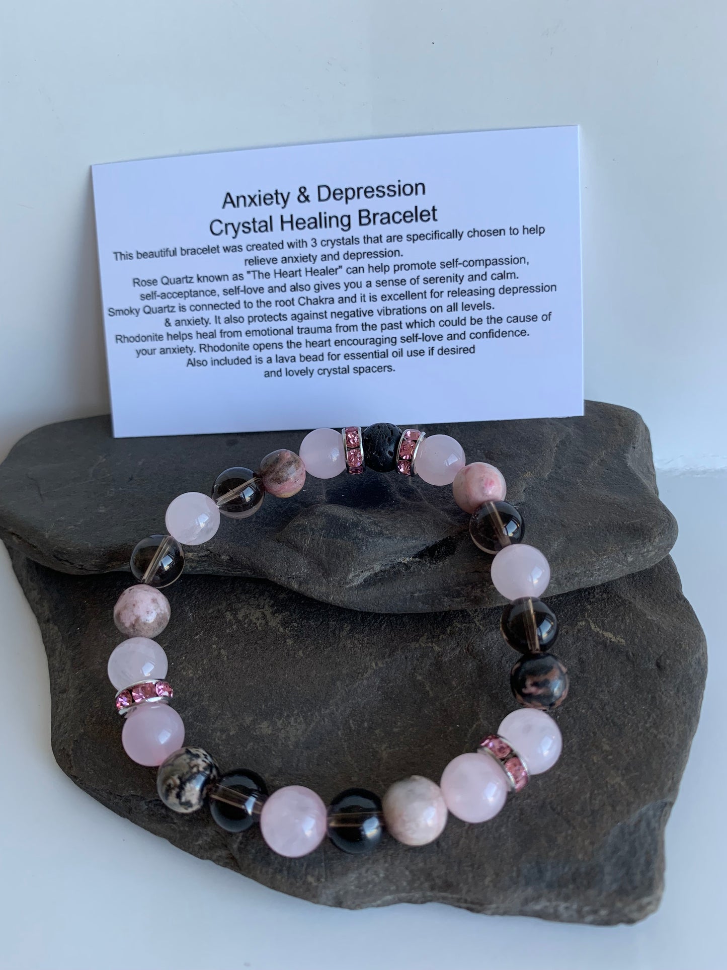 Anxiety & Depression for Women Genuine Crystal Energy Bracelet