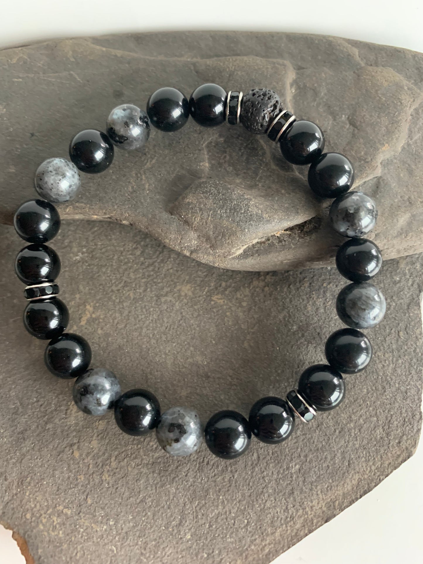 Black Beauty Genuine Crystal Energy Bracelet