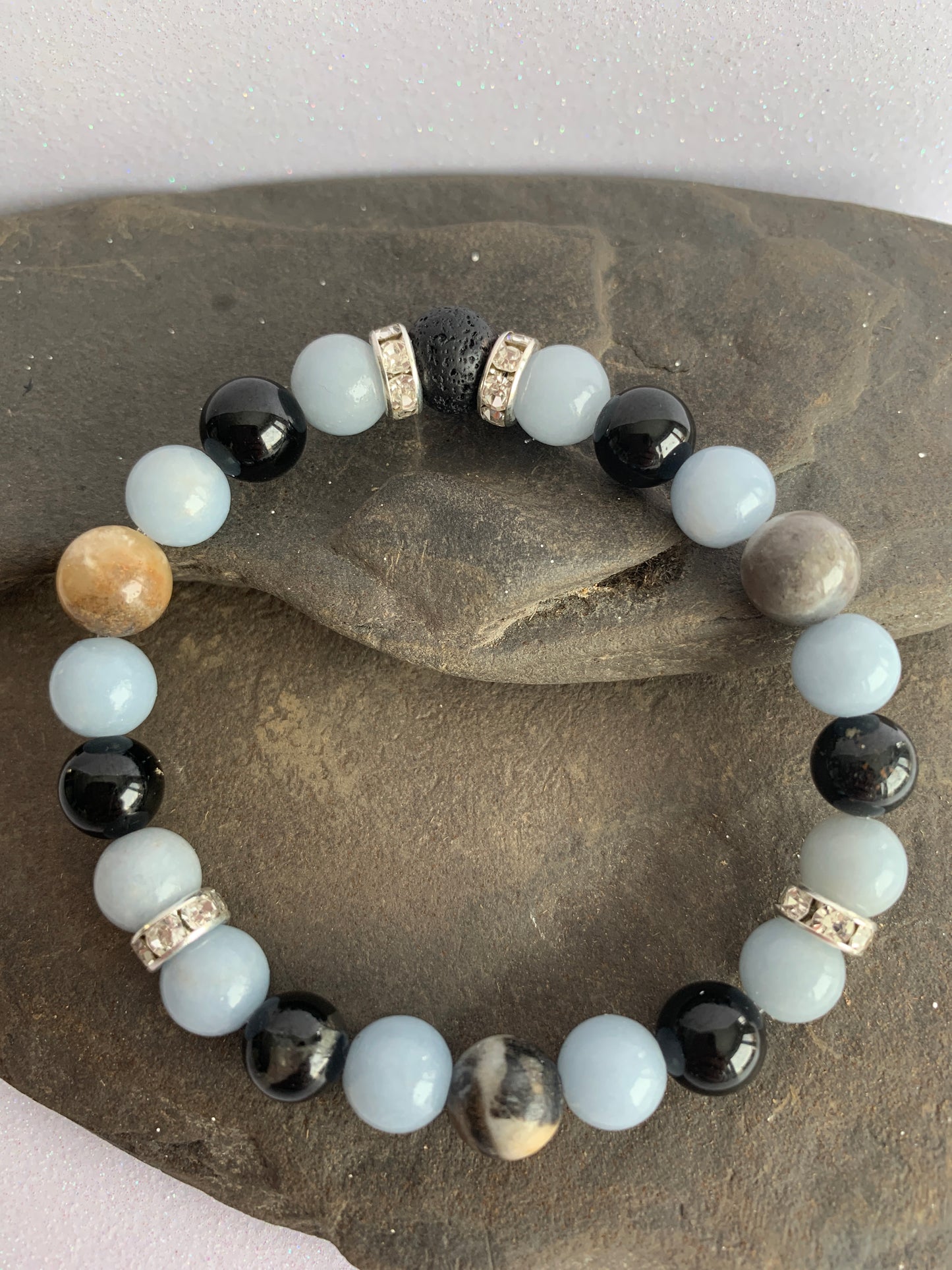 Calm Genuine Crystal Energy Bracelet