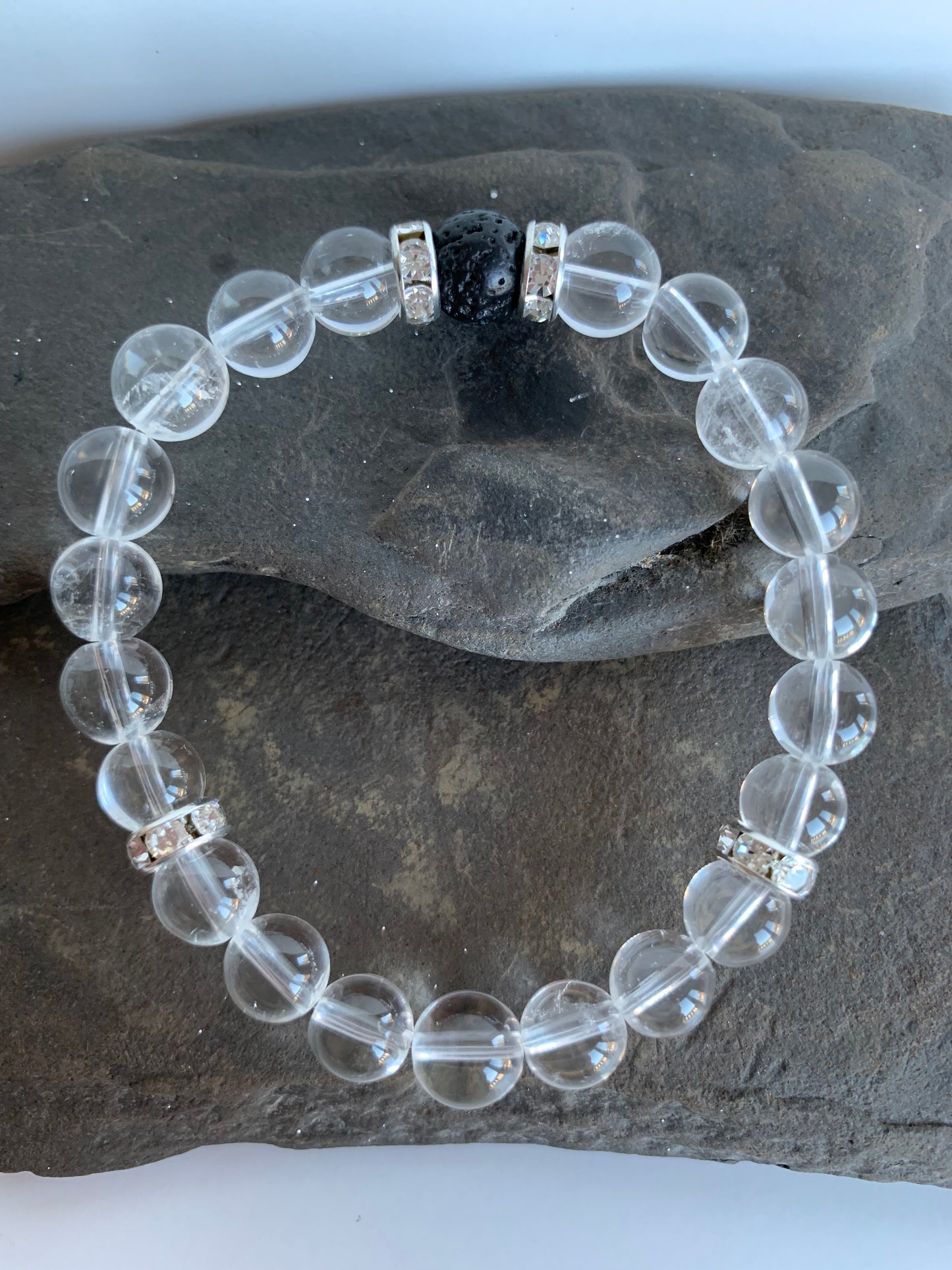 Clear Quartz Genuine Crystal Energy Bracelet