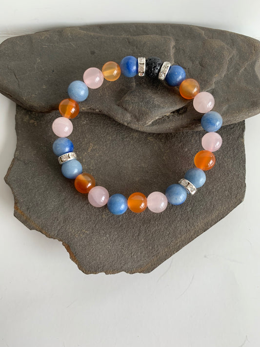 Emotional Eating/Eating Disorder Genuine Crystal Energy Bracelet