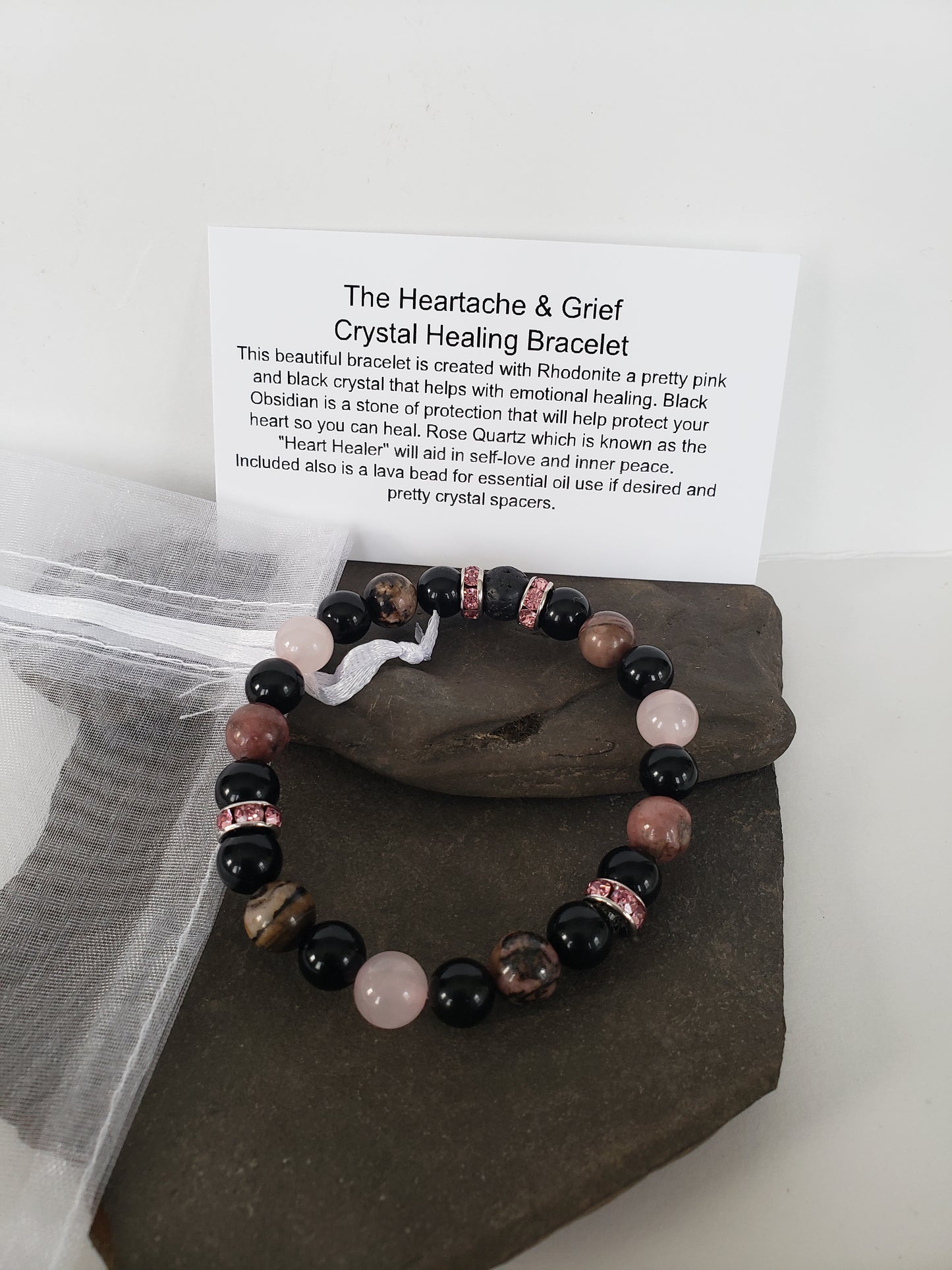 Heartache & Grief Genuine Crystal Energy Bracelet