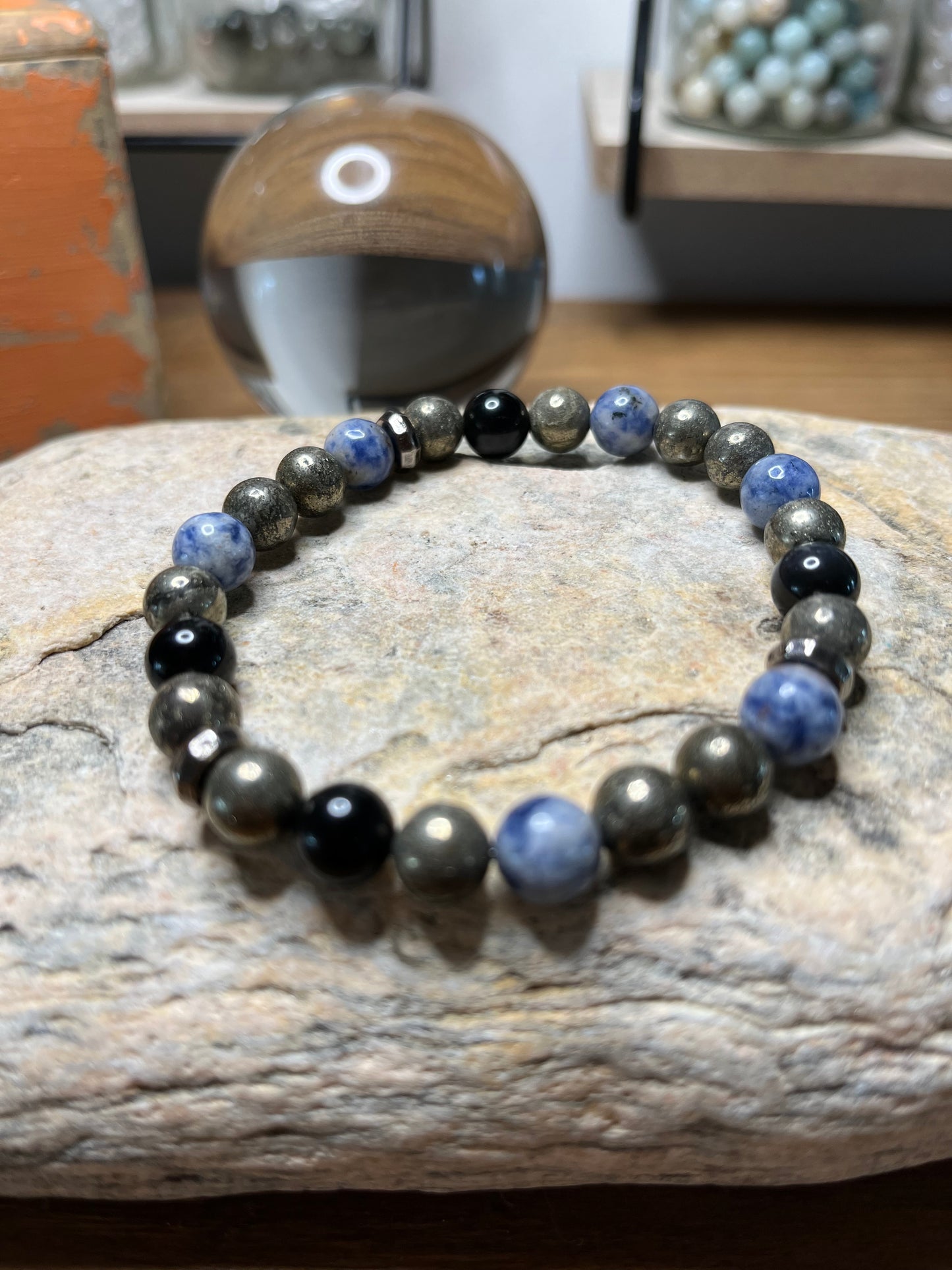 Anxiety and Depression for Men Genuine Crystal Energy Bracelet