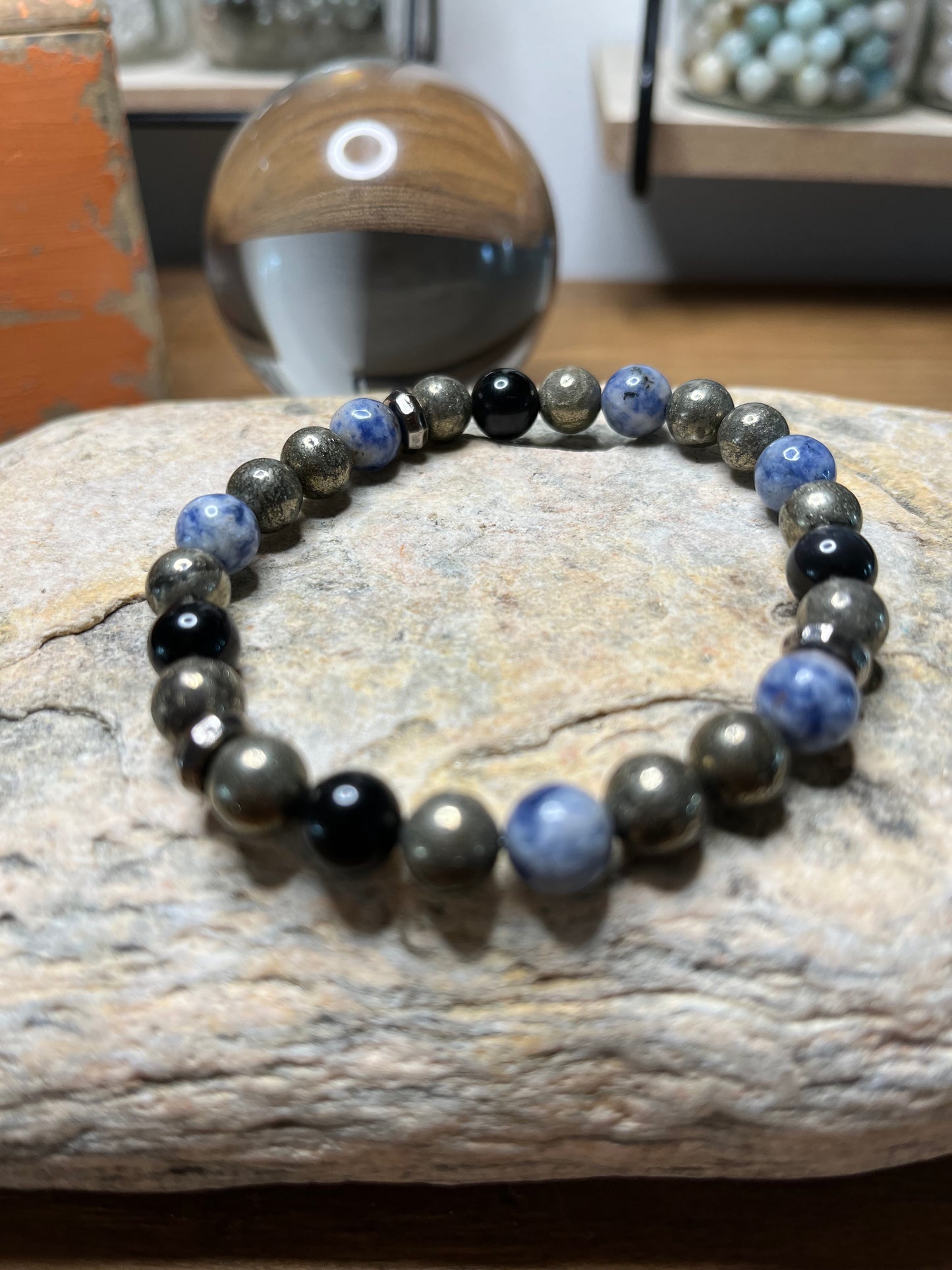 Anxiety and Depression for Men Genuine Crystal Energy Bracelet