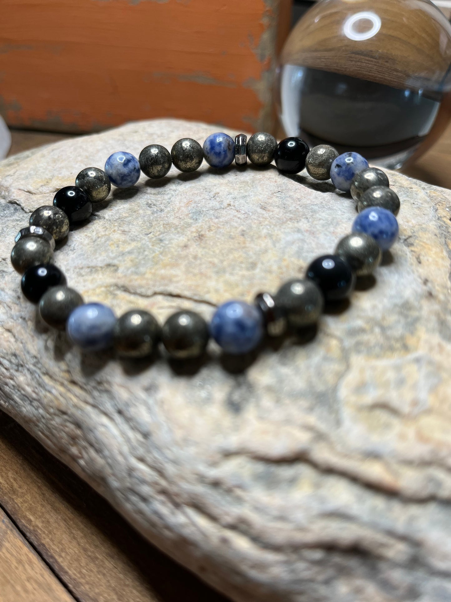 Anxiety and Depression for Men Genuine Crystal Energy Bracelet