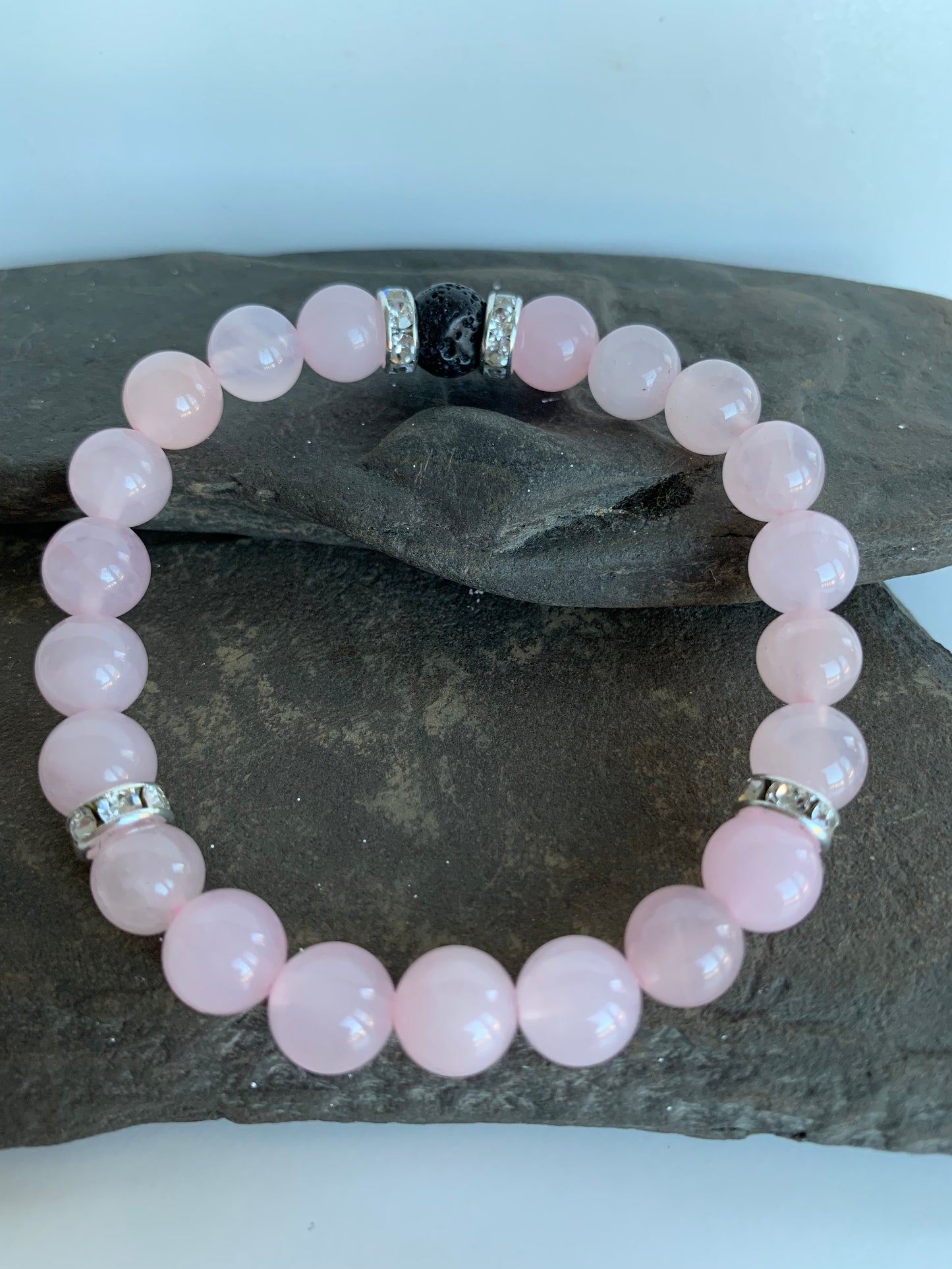 Rose Quartz Genuine Crystal Energy Bracelet