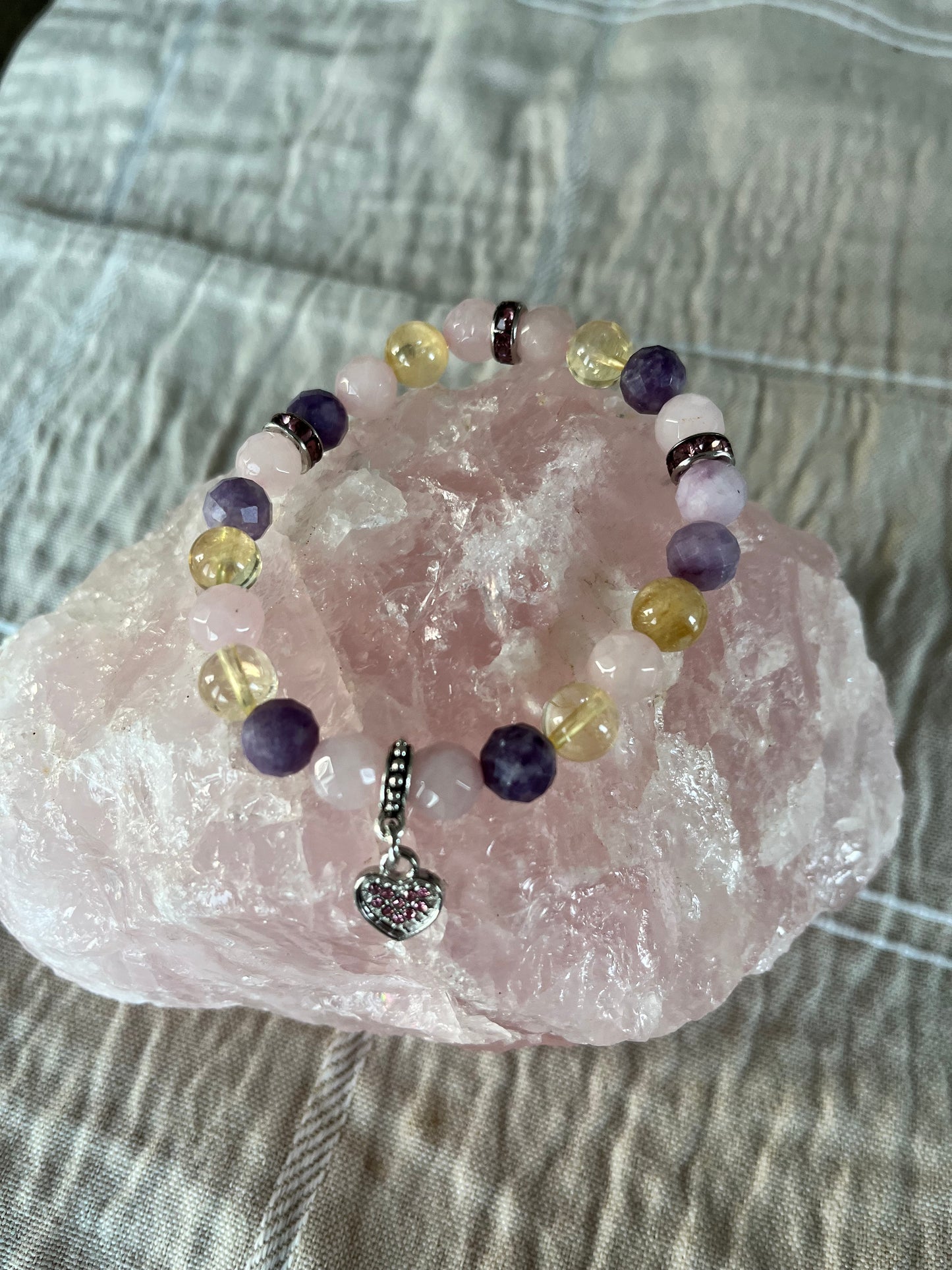 Self-Love Genuine Crystal Energy Bracelet