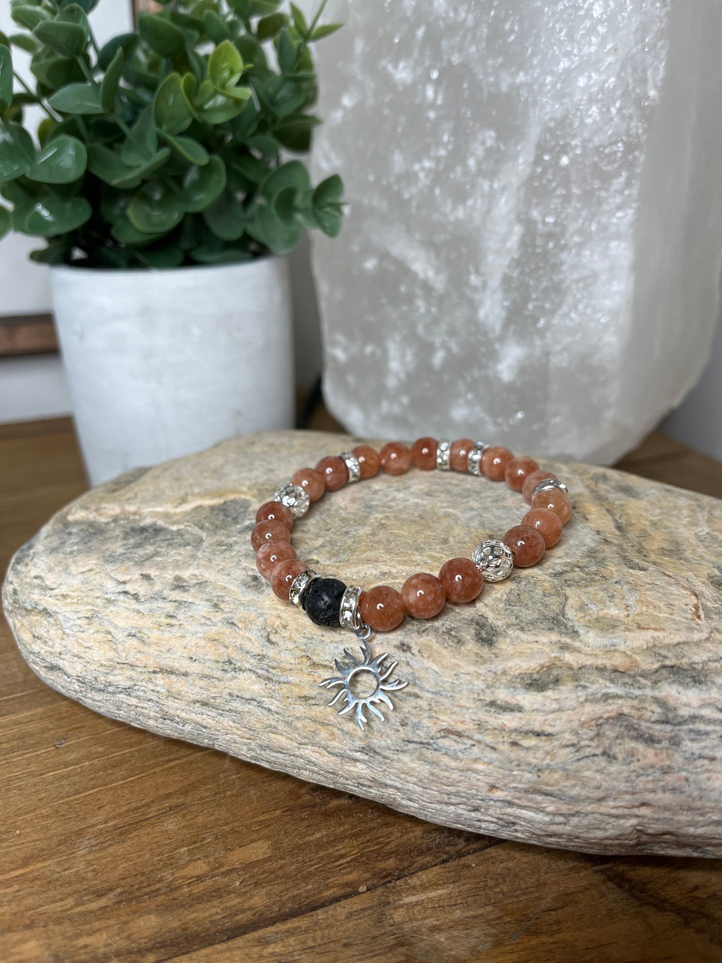 Sunstone Genuine Crystal Energy Bracelet