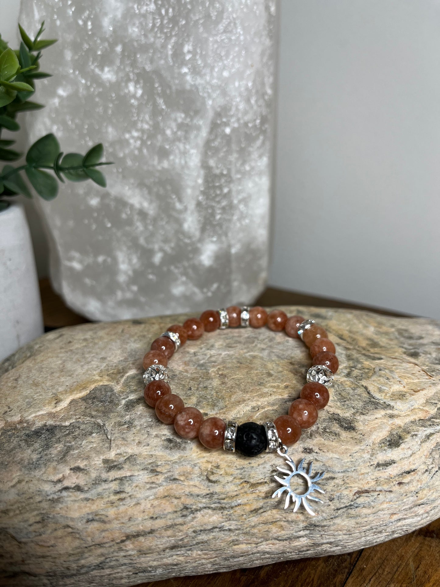 Sunstone Genuine Crystal Energy Bracelet