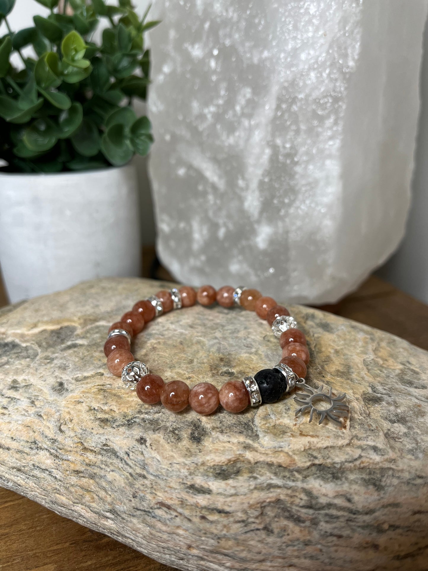 Sunstone Genuine Crystal Energy Bracelet