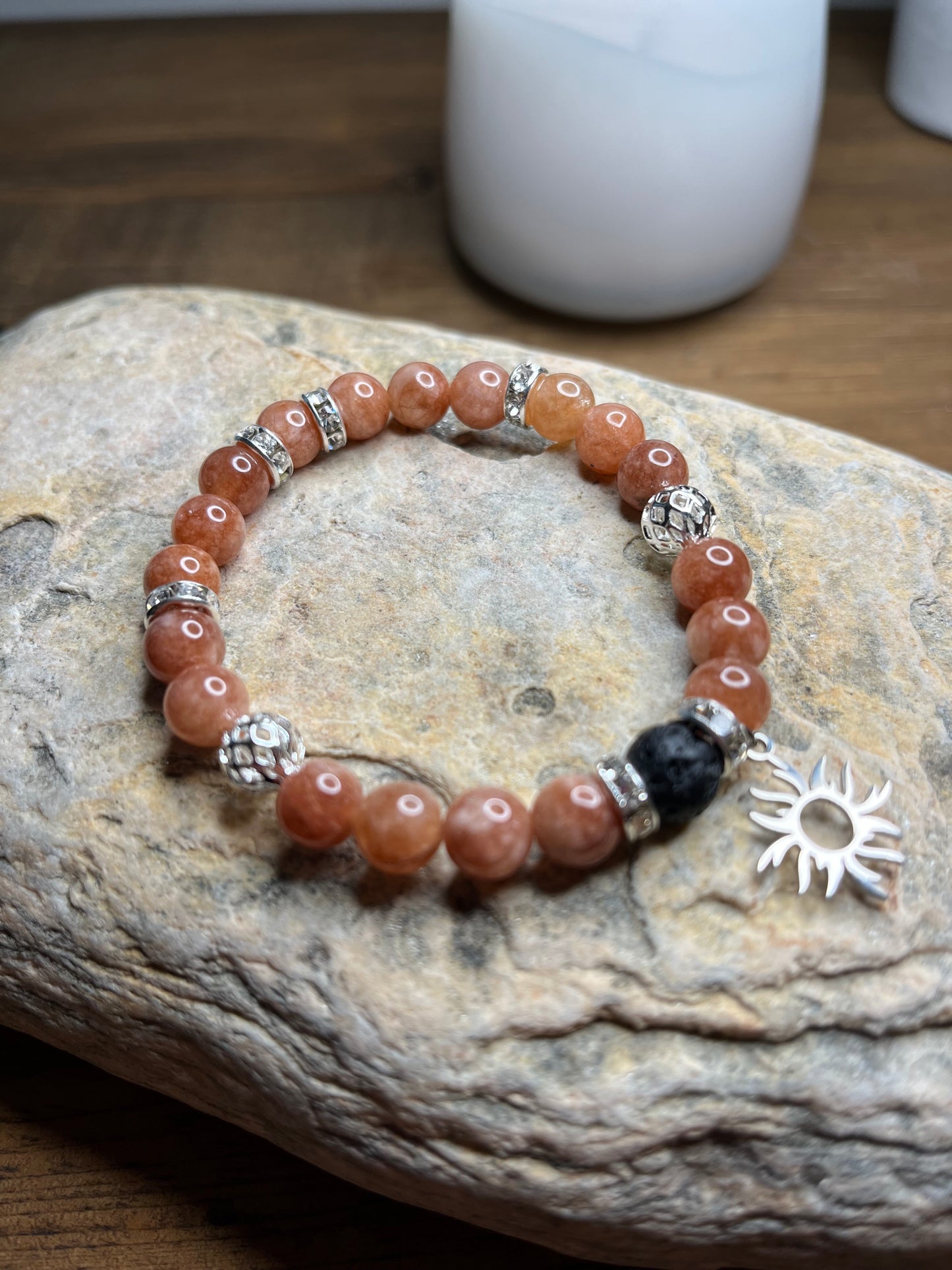 Sunstone Genuine Crystal Energy Bracelet